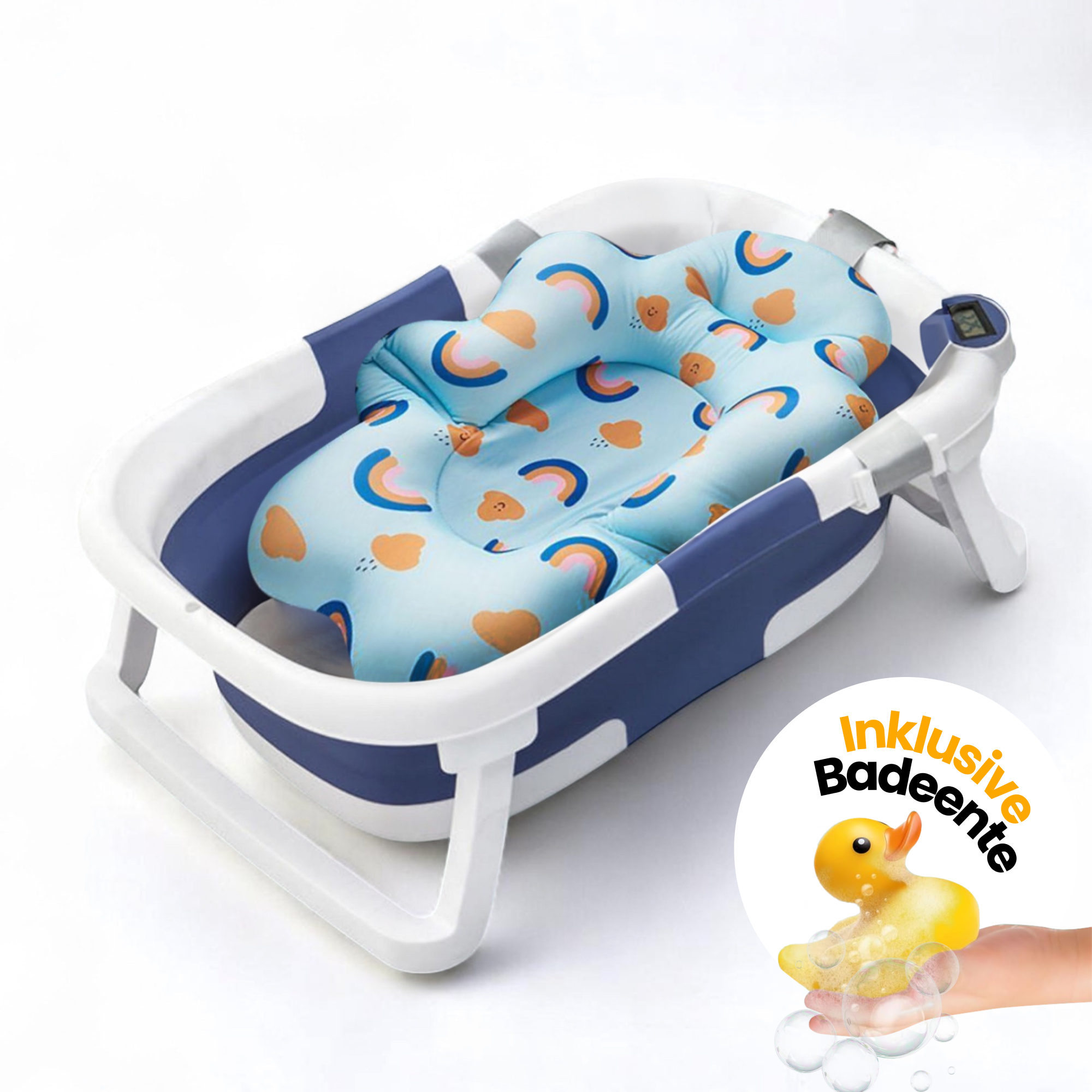 Baby-Badewanne mit Thermometer