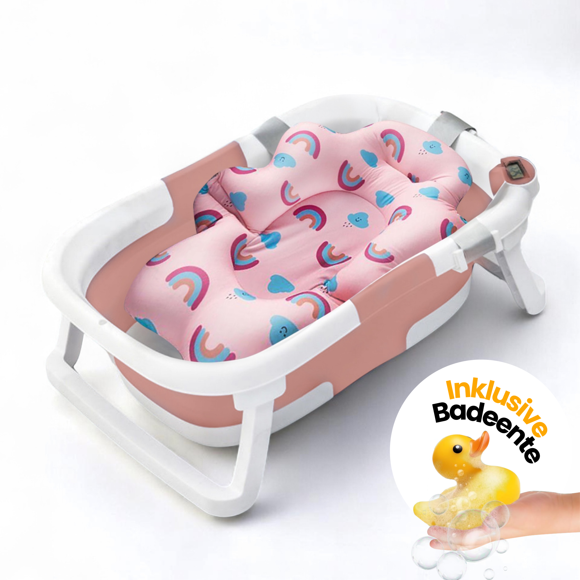 Baby-Badewanne mit Thermometer