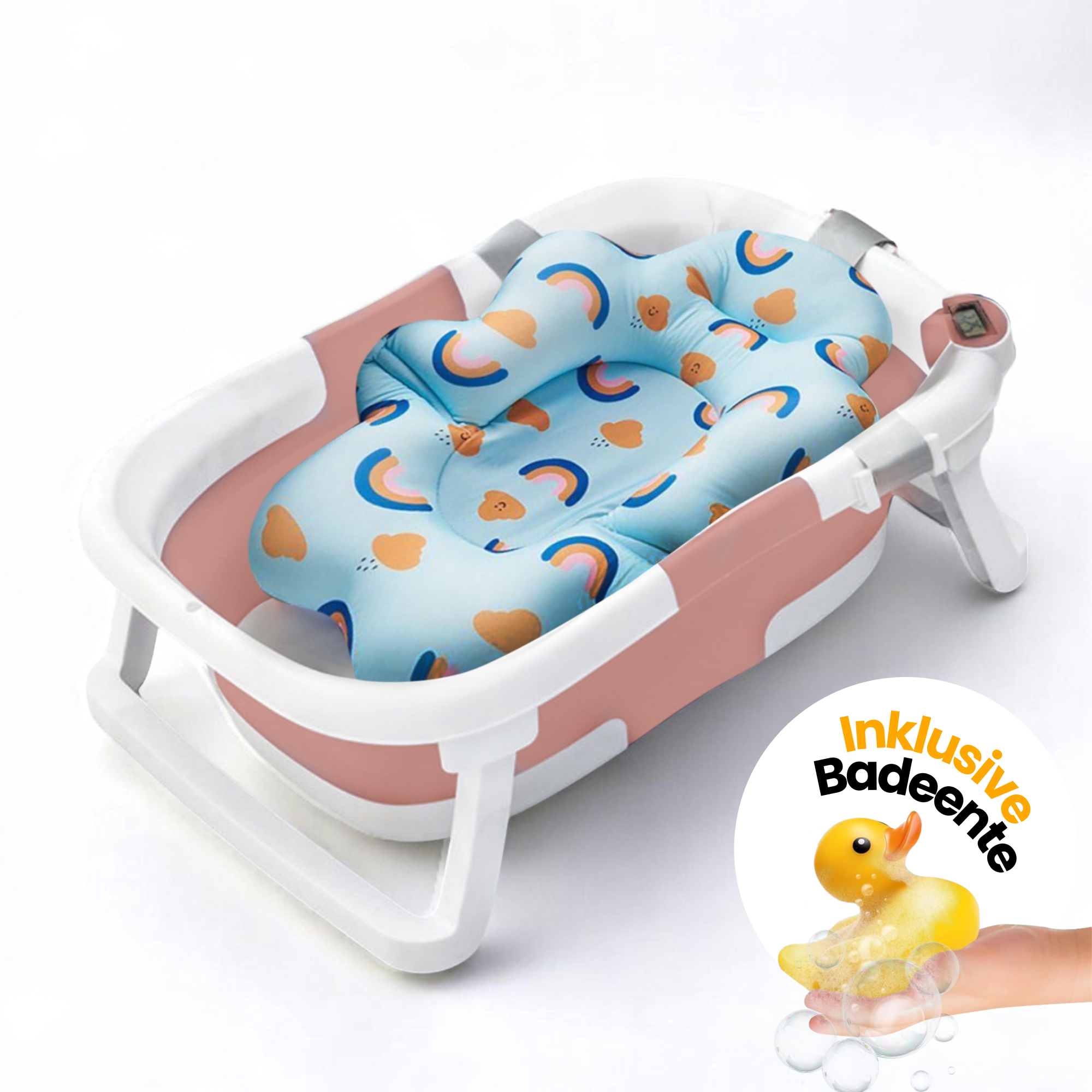 Baby-Badewanne mit Thermometer