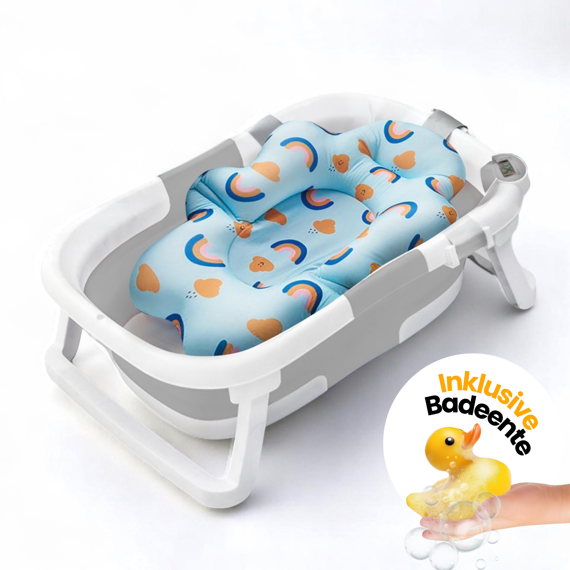Baby-Badewanne mit Thermometer