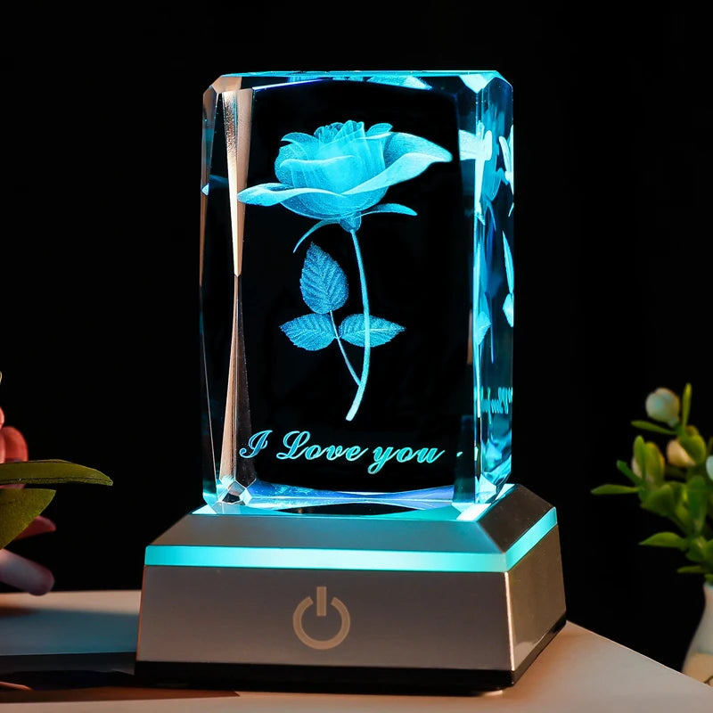 3D Rose LED Nachtlicht
