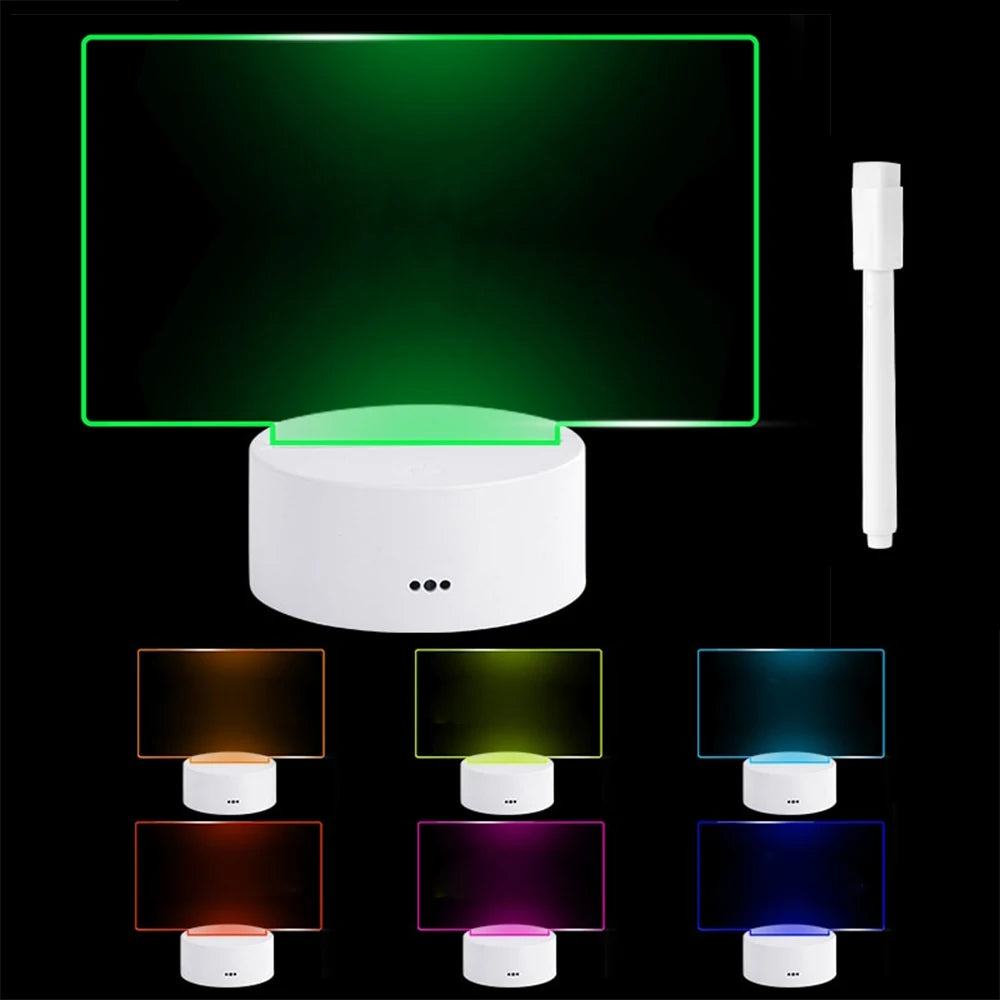 Kreatives LED-Nachtlicht mit USB-Nachrichtenboard