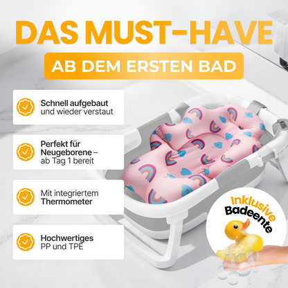 Babybadewanne mit Thermometer