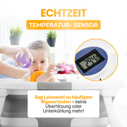 Babybadewanne mit Thermometer