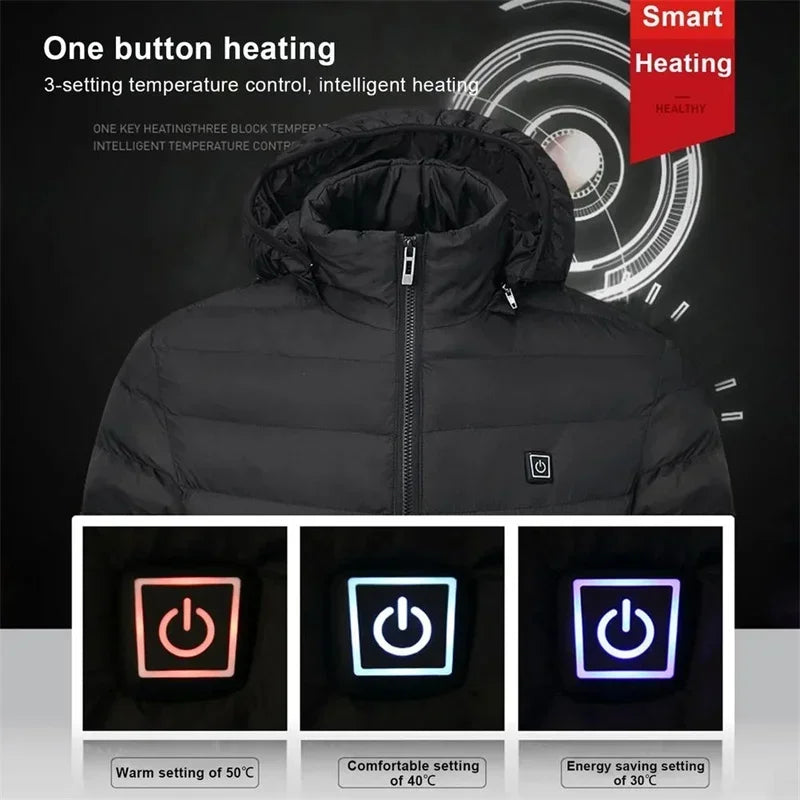 Winterjacke mit Heizfunktsion für Damen und Herren