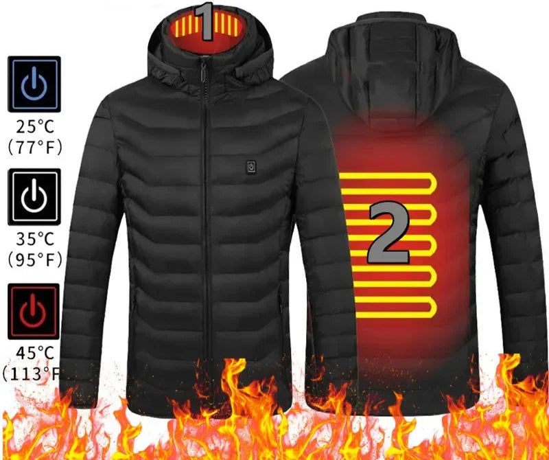 Winterjacke mit Heizfunktsion für Damen und Herren