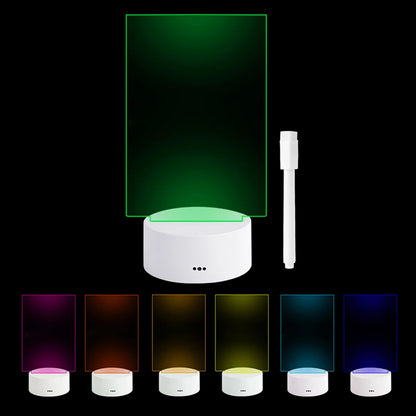 Creative LED Night Light with USB Message Board