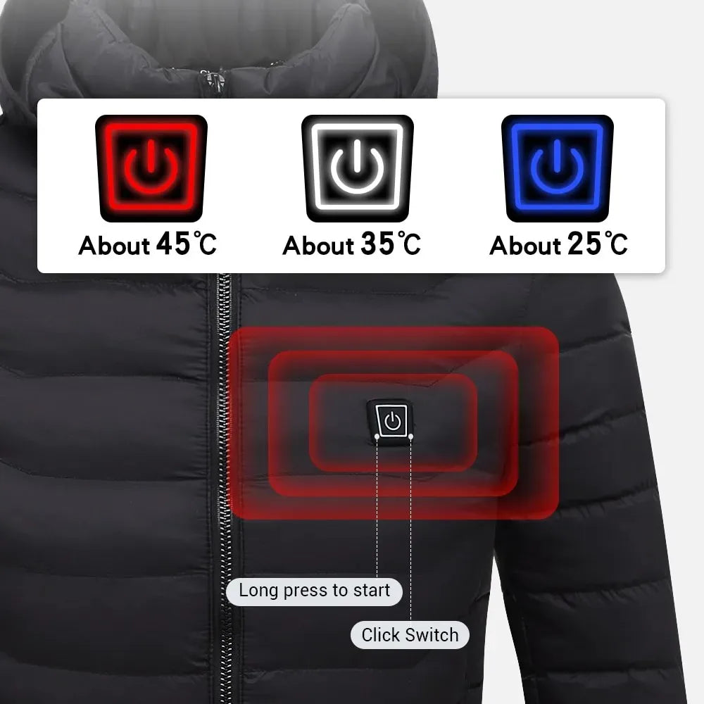 Winterjacke mit Heizfunktion für Damen und Herren