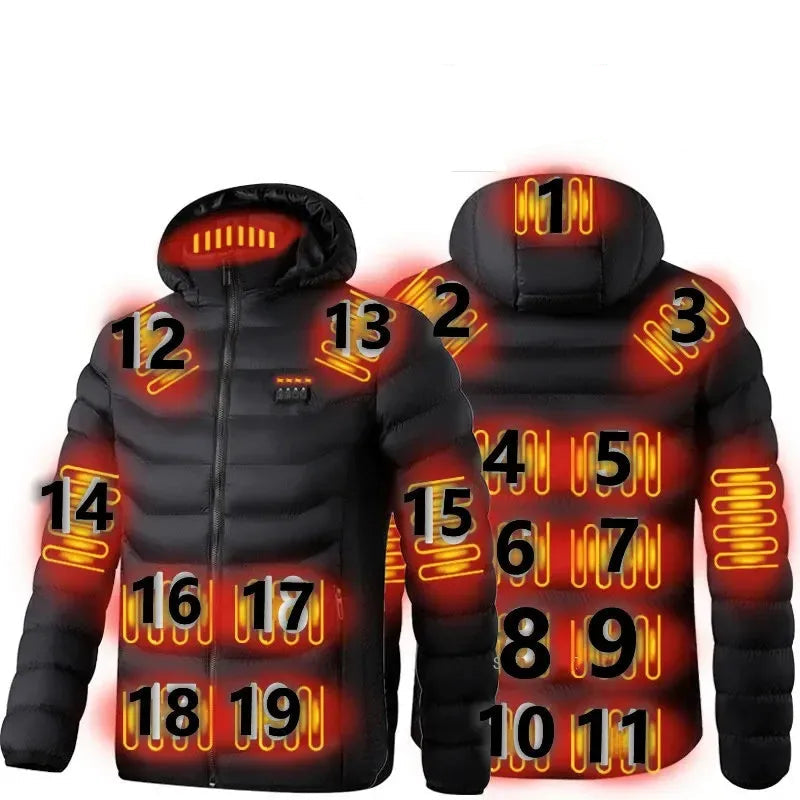 Winterjacke mit Heizfunktsion für Damen und Herren